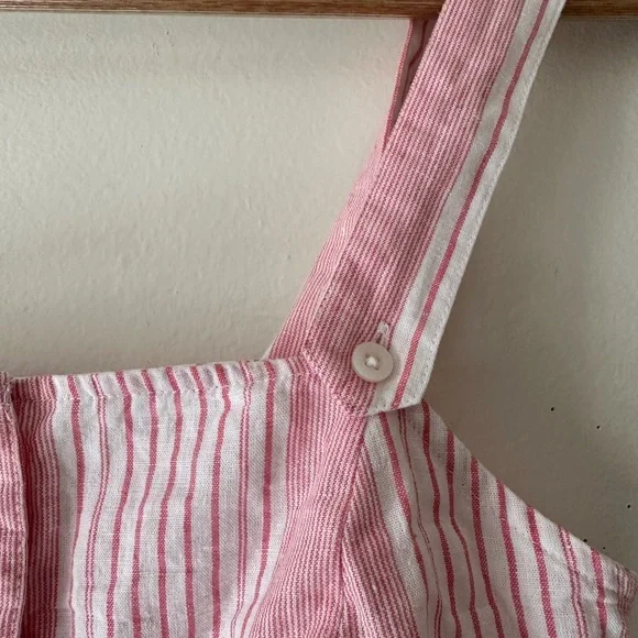 Tommy Hilfiger Stripped Pink and white Sleeveless Crop Top - Picture 4 of 6